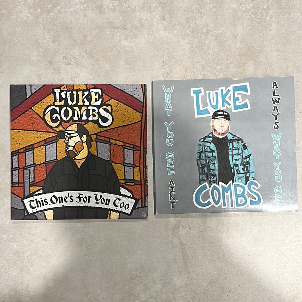 Luke Combs Vinyl Records Set of 2 Unused